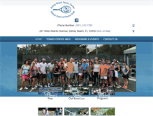 Tablet Screenshot of delraytennis.com
